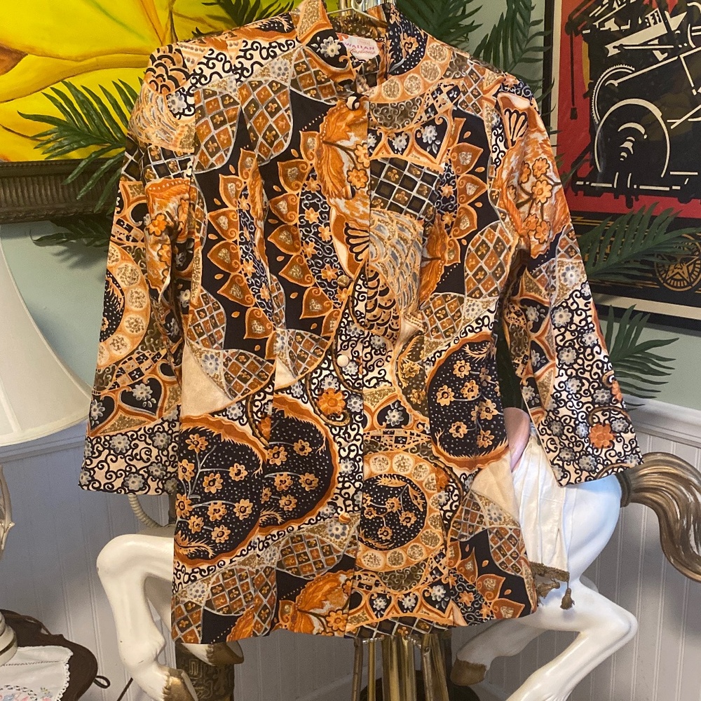 1960’s Vintage Hawaiian Fashiom Two piece  Pantsuit